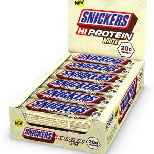 Snickers White Chocolate Protein Bars סניקרס חטיף חלבון לבן 12 יח
